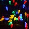 Solar Operated C6 Strawberry String Lights, LED Christmas Fairy Lights 50 LEDs - Multicolor, 8 Modes for Christmas Tree